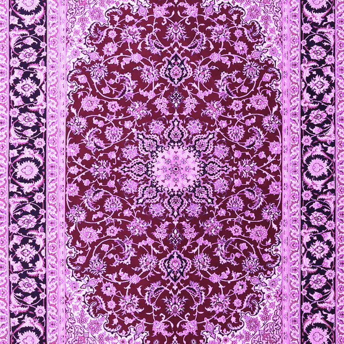 Machine Washable Persian Purple Traditional Area Rugs, wshtr4596pur
