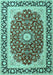 Machine Washable Persian Turquoise Traditional Area Rugs, wshtr4596turq