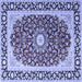 Square Persian Blue Traditional Rug, tr4596blu
