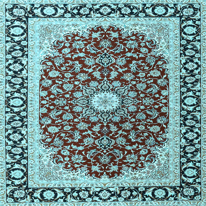 Square Persian Light Blue Traditional Rug, tr4596lblu