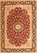 Serging Thickness of Machine Washable Persian Orange Traditional Area Rugs, wshtr4596org