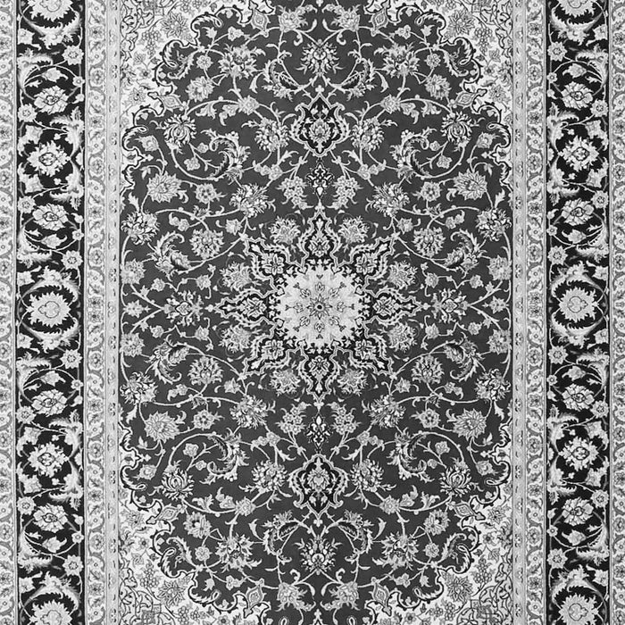 Serging Thickness of Machine Washable Persian Gray Traditional Rug, wshtr4596gry