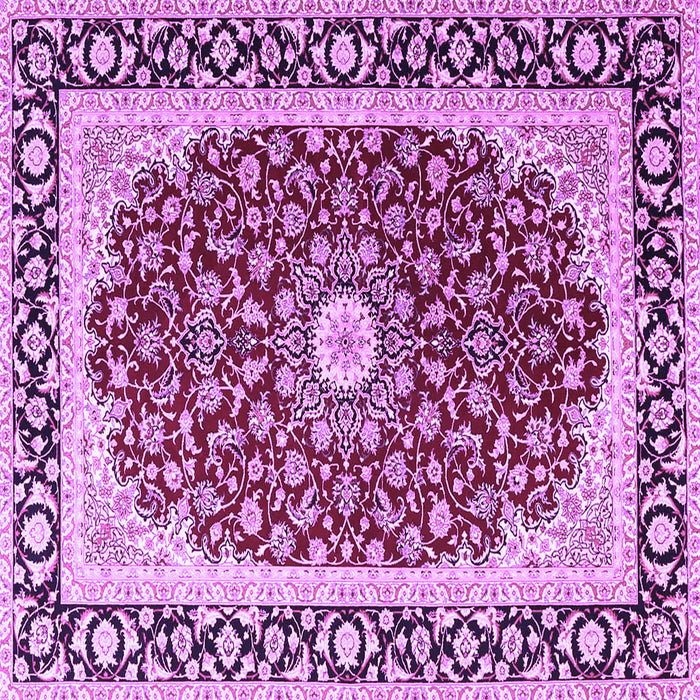 Square Persian Purple Traditional Rug, tr4596pur
