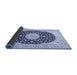 Sideview of Medallion Blue Traditional Rug, tr4597blu