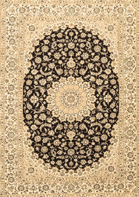 Medallion Brown Traditional Rug, tr4597brn