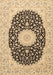 Medallion Brown Traditional Rug, tr4597brn