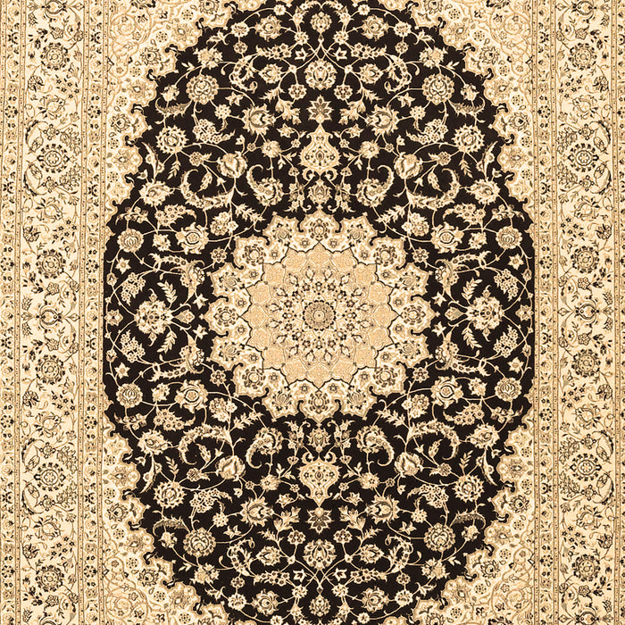 Medallion Brown Traditional Rug, tr4597brn