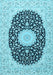 Machine Washable Medallion Light Blue Traditional Rug, wshtr4597lblu