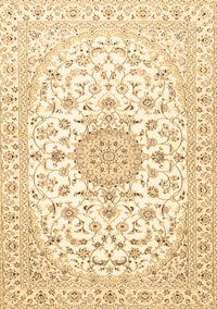 Medallion Brown Traditional Rug, tr4598brn