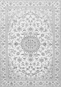 Medallion Gray Traditional Rug, tr4598gry