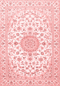 Medallion Red Traditional Rug, tr4598red