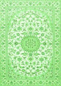 Medallion Green Traditional Rug, tr4598grn