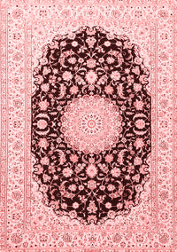 Medallion Red Traditional Rug, tr4599red