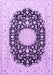 Machine Washable Medallion Purple Traditional Area Rugs, wshtr4599pur