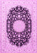 Medallion Pink Traditional Rug, tr4599pnk