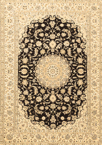 Medallion Brown Traditional Rug, tr4599brn