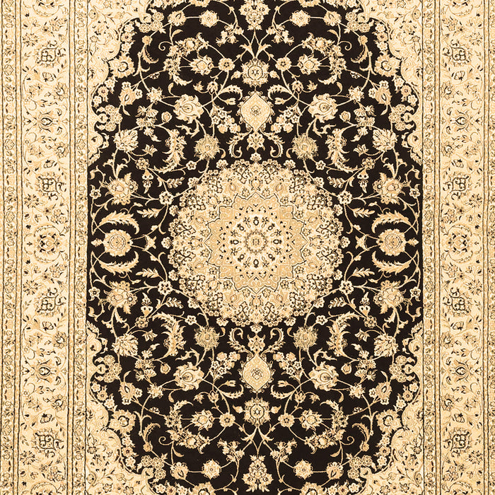 Medallion Brown Traditional Rug, tr4599brn