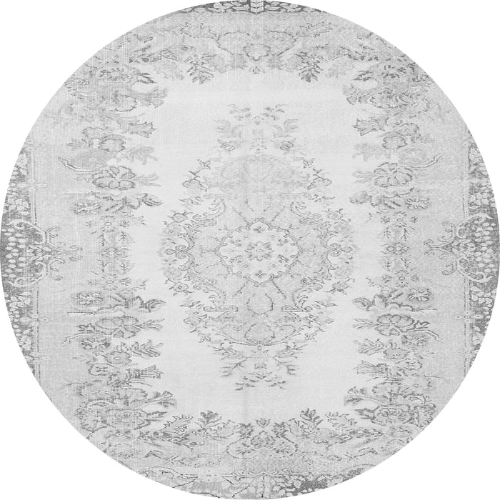 Machine Washable Persian Gray Traditional Rug, wshtr459gry