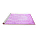 Sideview of Machine Washable Persian Purple Traditional Area Rugs, wshtr459pur