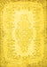 Machine Washable Persian Yellow Traditional Rug, wshtr459yw