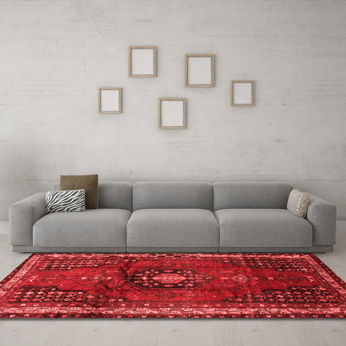 Traditional Red Washable Rugs