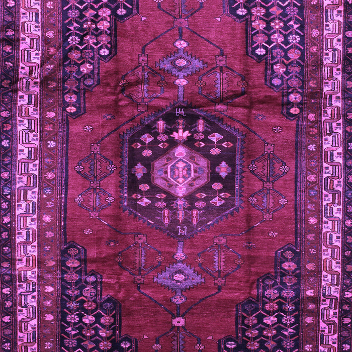 Machine Washable Persian Purple Traditional Area Rugs, wshtr45pur