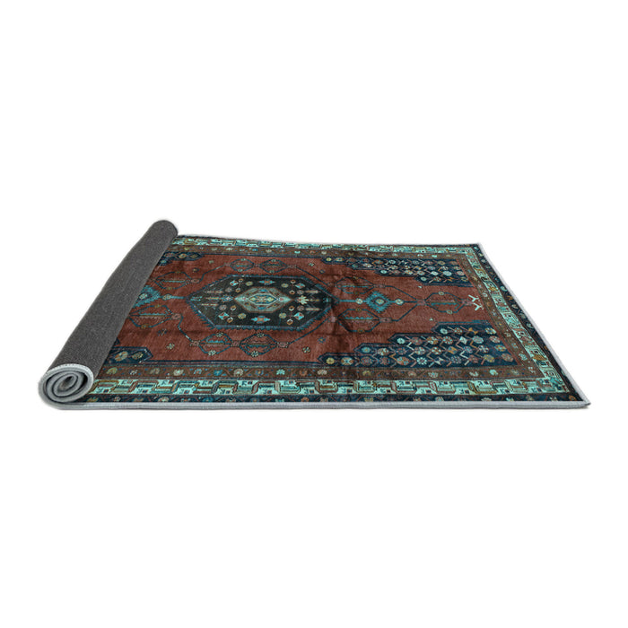 Sideview of Persian Light Blue Traditional Rug, tr45lblu