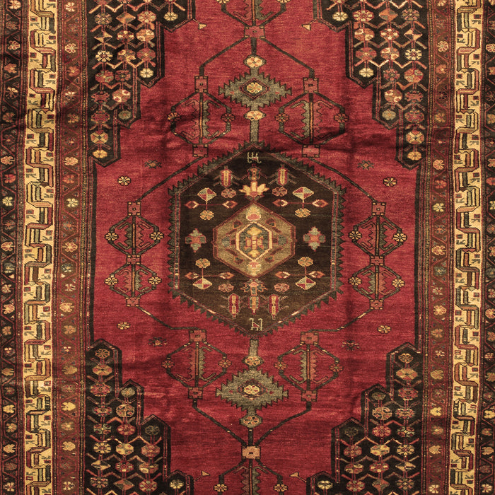 Machine Washable Persian Brown Traditional Rug, wshtr45brn