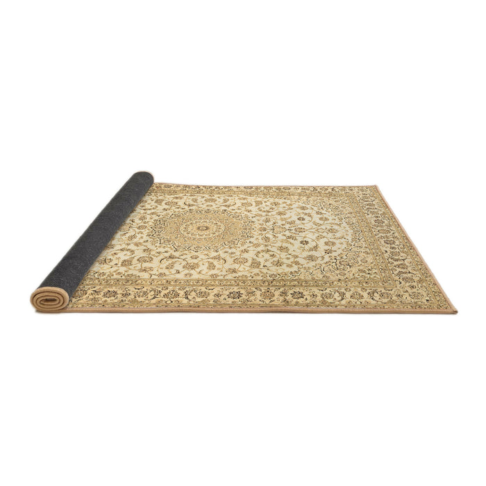 Sideview of Medallion Brown Traditional Rug, tr4600brn