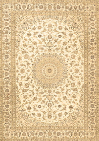 Medallion Brown Traditional Rug, tr4600brn