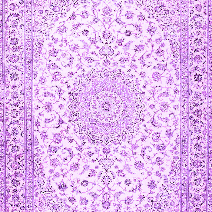 Medallion Purple Traditional Rug, tr4600pur