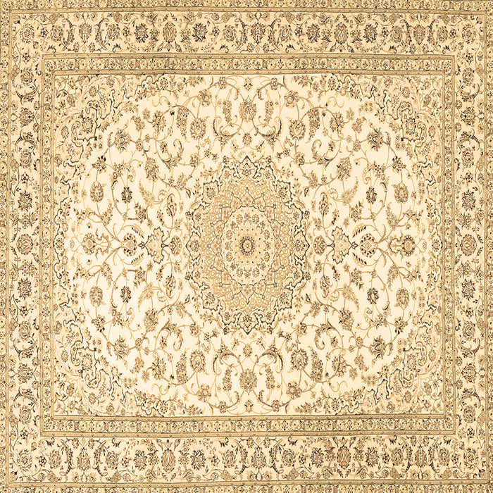 Square Medallion Brown Traditional Rug, tr4600brn