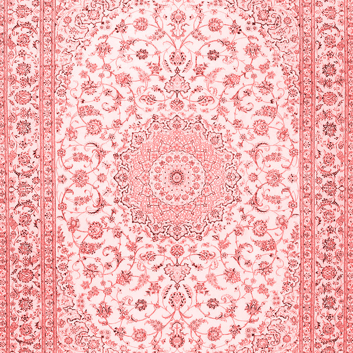 Medallion Red Traditional Area Rugs