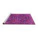 Sideview of Machine Washable Persian Purple Traditional Area Rugs, wshtr4601pur