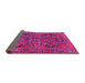 Sideview of Persian Pink Traditional Rug, tr4601pnk