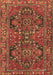 Machine Washable Persian Brown Traditional Rug, wshtr4601brn