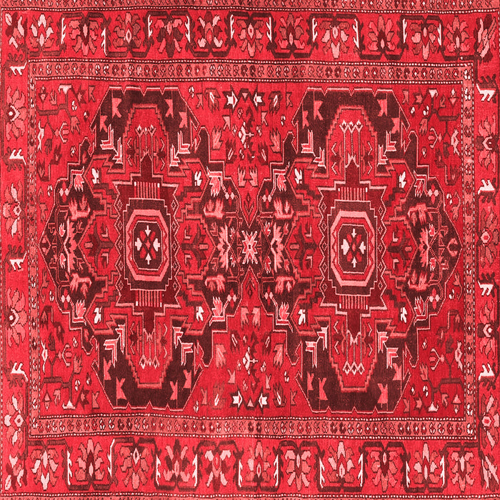 Machine Washable Persian Red Traditional Rug, wshtr4601red
