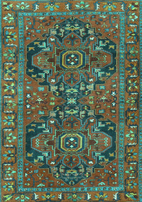 Persian Turquoise Traditional Rug, tr4601turq