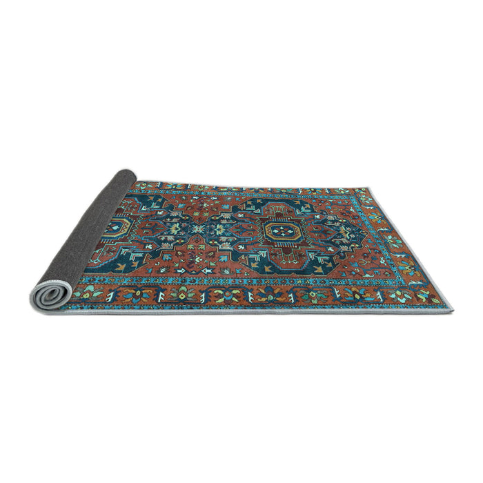 Sideview of Persian Light Blue Traditional Rug, tr4601lblu