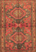 Machine Washable Persian Brown Traditional Rug, wshtr4602brn