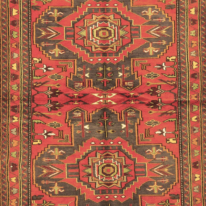 Machine Washable Persian Brown Traditional Rug, wshtr4602brn