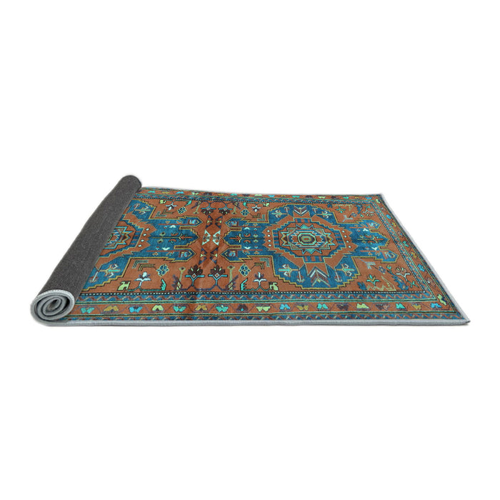 Sideview of Persian Light Blue Traditional Rug, tr4602lblu