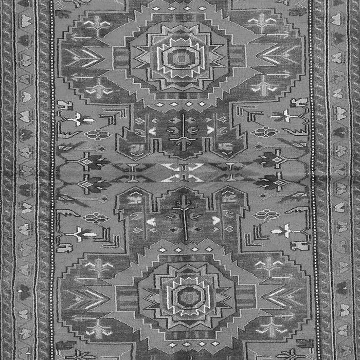 Serging Thickness of Machine Washable Persian Gray Traditional Rug, wshtr4602gry