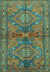 Persian Turquoise Traditional Rug, tr4602turq