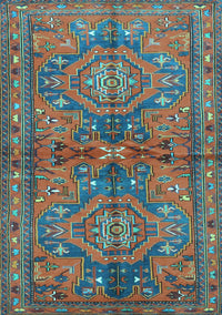 Persian Light Blue Traditional Rug, tr4602lblu