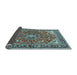 Sideview of Medallion Light Blue Traditional Rug, tr4603lblu