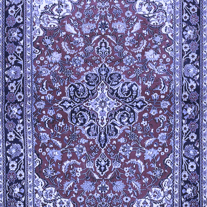 Medallion Blue Traditional Rug, tr4603blu