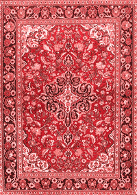 Medallion Red Traditional Rug, tr4603red