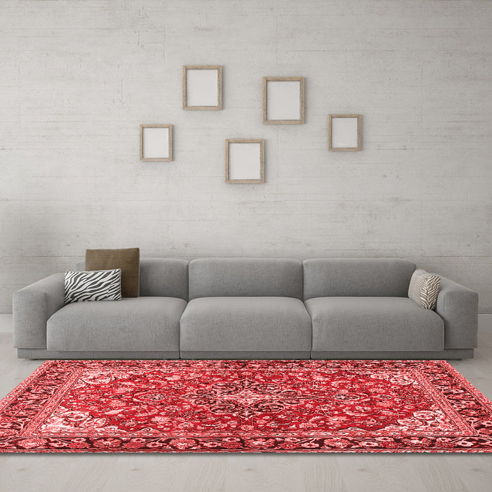 Traditional Red Washable Rugs