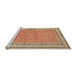 Sideview of Machine Washable Traditional Red Rug, wshtr4604